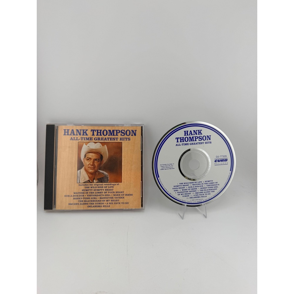 Hank Thompson All-Time Greatest Hits CD Curb Records D2-77329 Country Music 1990